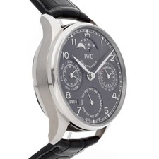 IWC Portugieser Perpetual Calendar II "Ardoise" Moonphase 18kt White Gold 4