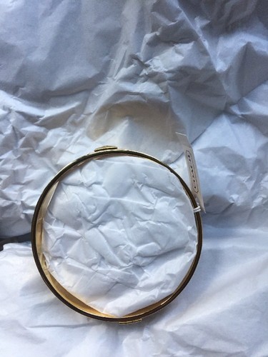 NWT Coach Rose Pink/ Gold 1/2" Bangle Bracelet Coach "C" Theme MSRP $78 F96855 - Picture 4 of 6