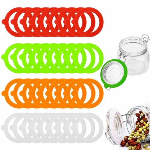 10x Replacement Gasket Airtight Rubber Seals Rings For Mason Jar Lids Leak-proof - Picture 3 of 14