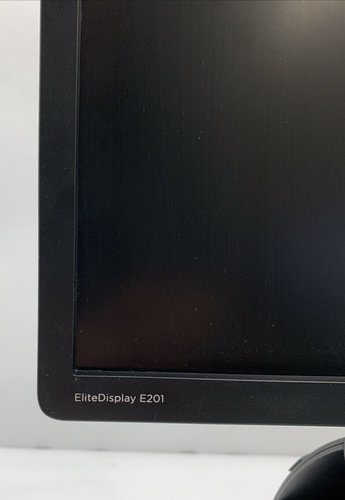 2X HP Monitor 20" Elite Display E201 Screen LED Backlit Rotating Tilt VGA DVI - Afbeelding 5 van 7