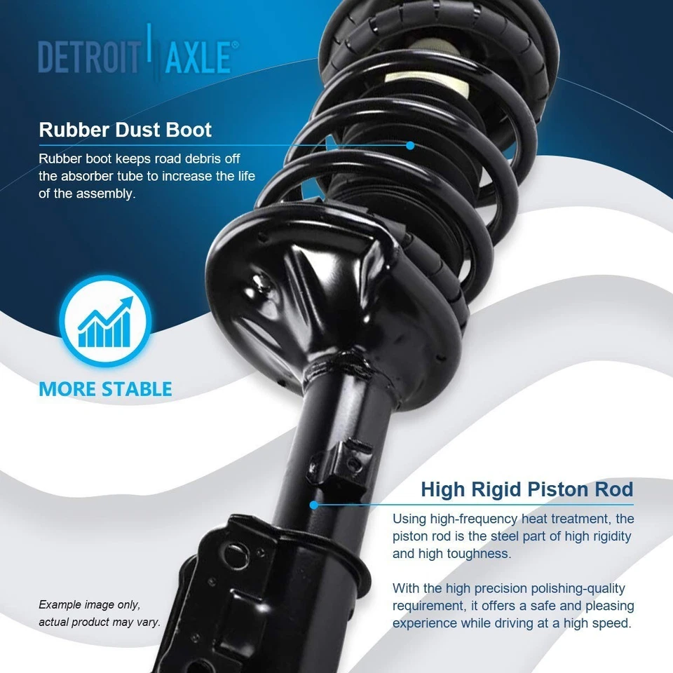 Front Rear Struts Sway Bars Kit for 2000 2001 2002 2003 2004 2005 Hyundai Accent - Image 4 of 4