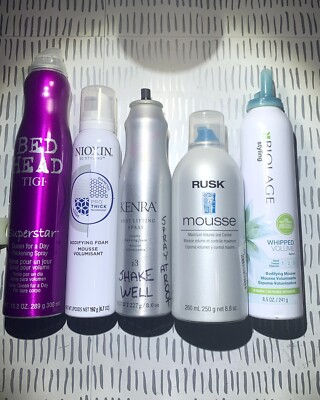 5 Used Kenra Biolage Nioxin Bed Head Rusk Hair Care Value $100 Gel Mousse Root