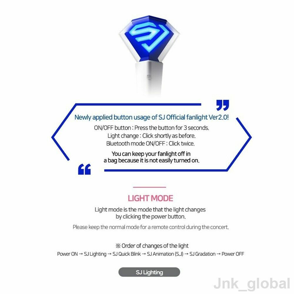 SUPER JUNIOR Official Light Stick Fanlight Ver.2 S.M