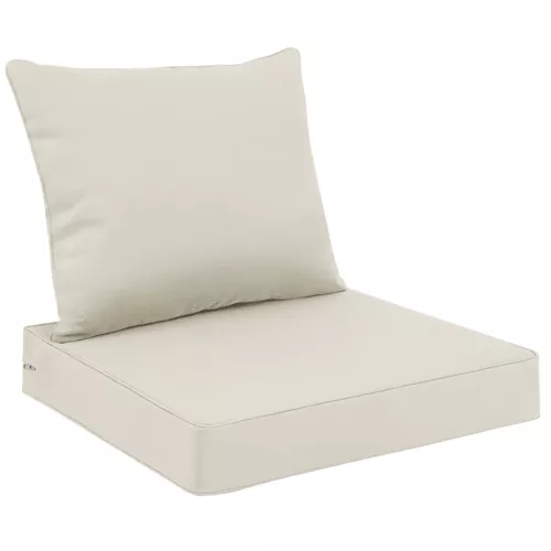 indoor Outdoor Patio Deep Seating Cushion Set with Ties Sofa Seat/Back Cushion - Picture 35 of 50
