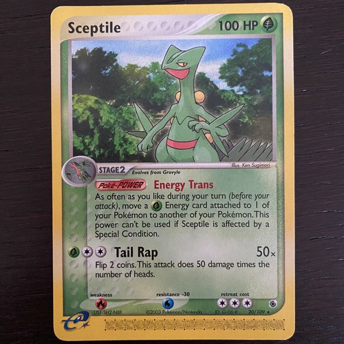 Sceptile 20/109 EX Ruby & Sapphire Pokemon Card Rare Near Mint - Picture 1 of 9