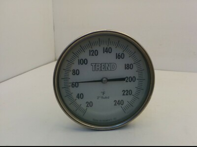 TREND INSTRUMENTS CR5205C THERMOMETER, 20-240°F. 5'' FACE, 10'' PROBE