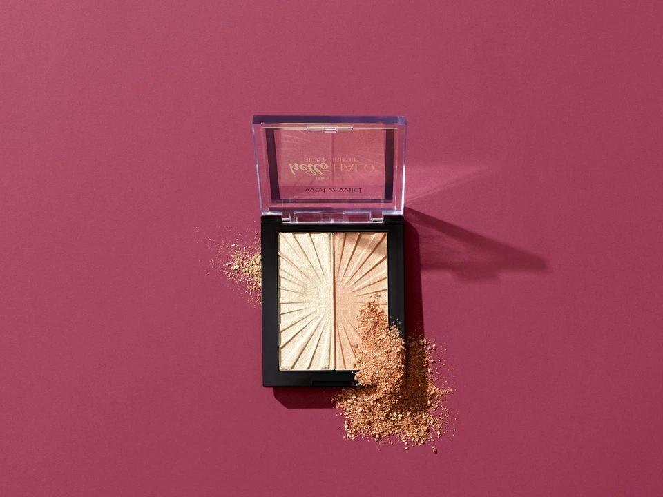  MegaGlo Hello Halo Blushlighter Rouge und Highlighter Duo weiche und anpassb... - Bild 4 von 4