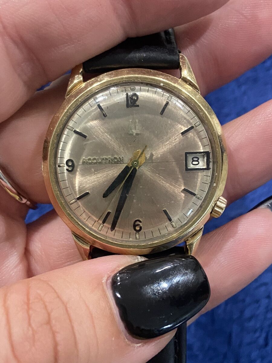 Vintage 1966 Bulova Accutron 14k Gold Filled GF Mens Watch Vintage 1966 Bulova Accutron 14k Gold Filled GF Mens Watch