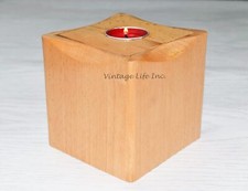 Wood Cremation Urns with Tealight Holder Natural Wood Memorial Keepsake Urns