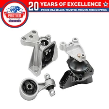 Fits 2006-2011 Honda Civic 1.8L MANUAL Motor/Low Torque/Trans Mount Set 3pc :