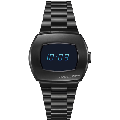 HAMILTON PSR　ブラック/ブルーLED Hamilton Drops PSR with a Blue Display | WatchTime