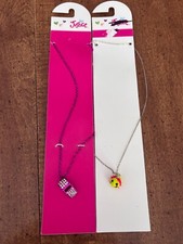 NWT Set of 2 Justice necklaces  Spiky Happy Face Ball  Whistle   J5 