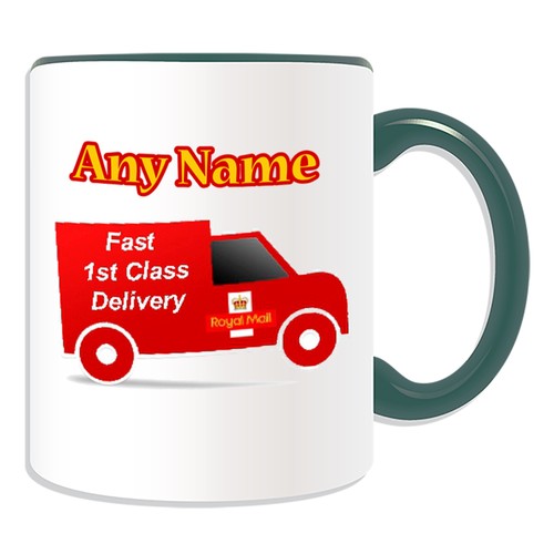 Personalised Gift Royal Mail Van Mug Money Box Delivery Postman Cup Tea Coffee - Picture 12 of 20
