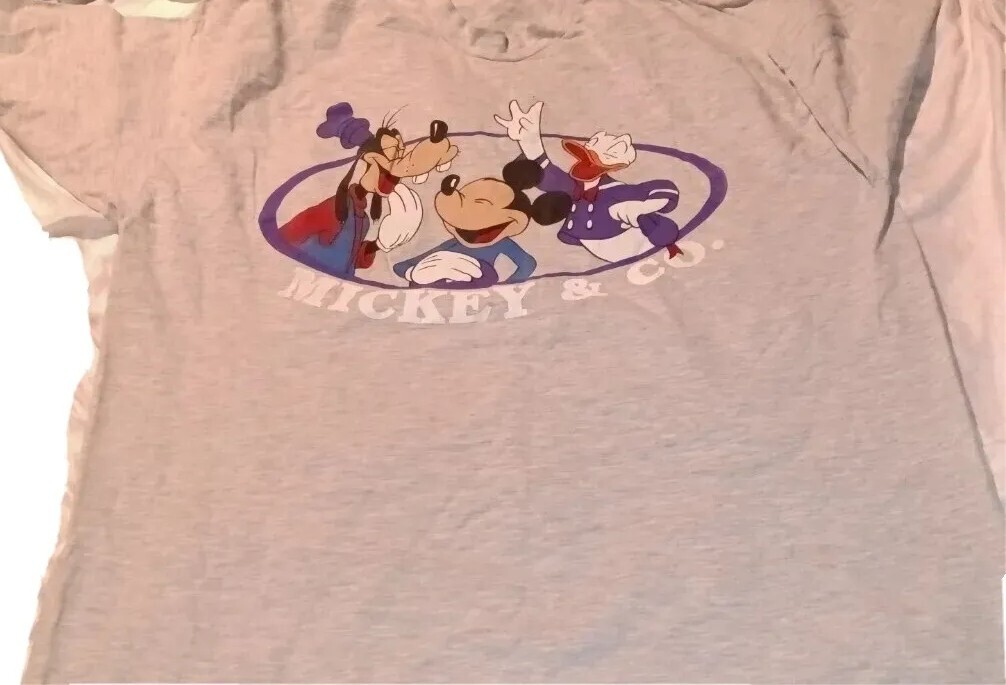 Vintage 1982 Disney Mickey and Co X Tour Champ Collab T