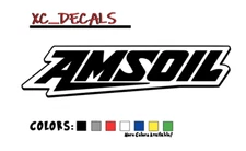 AmsOil (x2) PAIR Decal Sticker Logo Racing JDM Dirt Bike Motocross