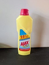 Vintage Sahnereiniger Ajax Flüssigflasche - voll - Sammlerstück oder Requisiten