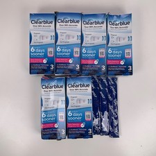  7 Clearblue Early Detection 21 Pregnancy Test Total EXP 9/28 - 3 Test No Box