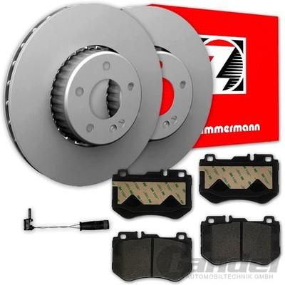 Zimmermann BREMSSCHEIBEN 318mm + BELÄGE VORNE für MERCEDES C-KLASSE W205 S205