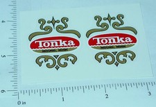 Pair Tonka 1963/64 Fire Jeep Pumper Stickers TK-106