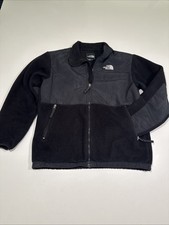 THE NORTH FACE Denali Boys Jacket XL Black POLARTEC Fleece Full Zip Pockets