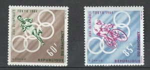 DAHOMEY FRENCH AFRICA  MNH OLYMPICS  TOKYO 64  SET  LOT(SPO 727)