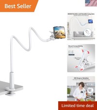 Gooseneck Cell Phone Holder, Universal 360 Flexible Phone Stand Lazy Bracket ...
