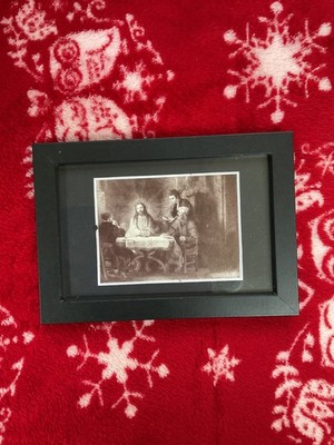 Ikonischer echter antiker Kunstdruck von Jesus Christus von Rembrandt, gerahmt