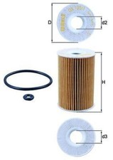 MAHLE &Ouml;lfilter F&uuml;r MERCEDES Vaneo 414 W168 W414 1661840525