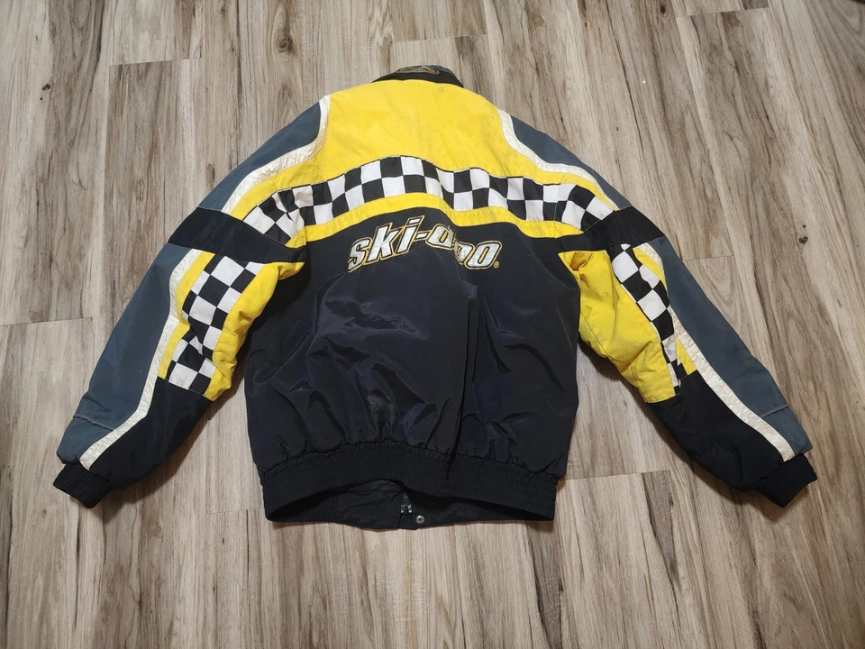 Ski-Doo X Team Racing 黄色 Sno Gear 庞巴迪雪地摩托车夹克 - 中号 — 第 2/4 张图片