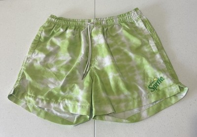 Sprite Shorts Mens Size XL Green Logo Drawstring Waist Soft Drink