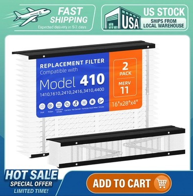 410 Air Filter Replacement for AprilAire 1410 2410 3410 4400 - MERV 11