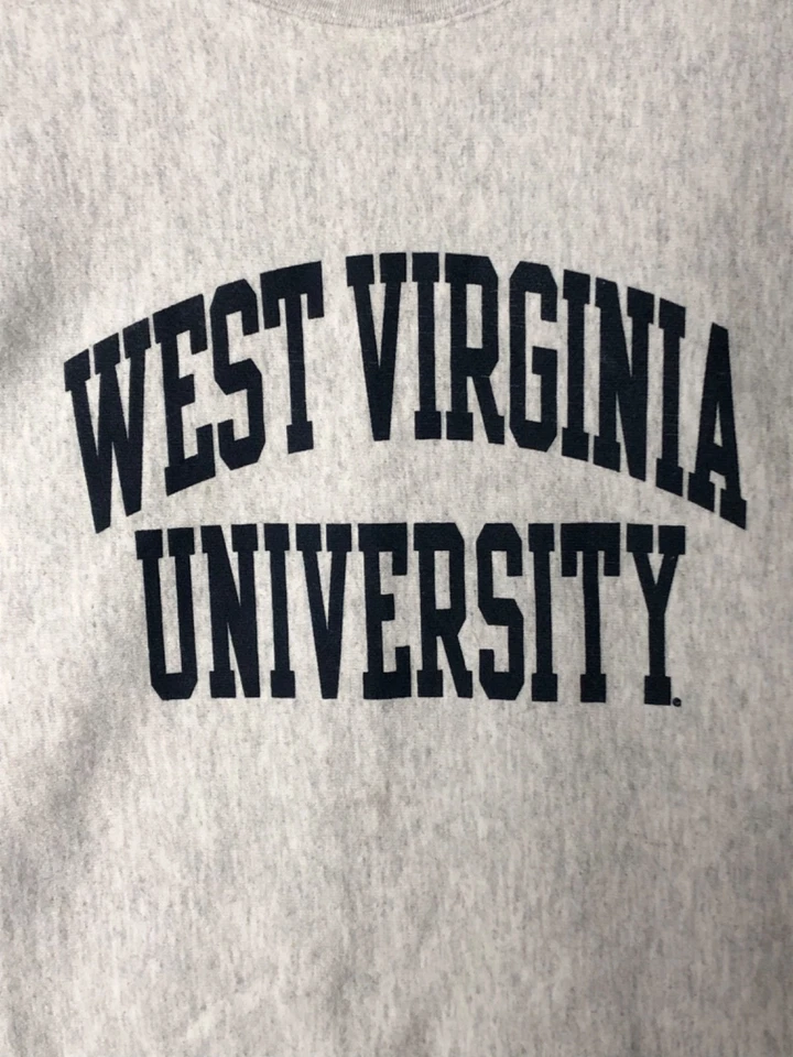 Vintage West Virginia Champion Reverse Weave Sweatshirt & Pants Set Medium Gray - Image 2 of 4