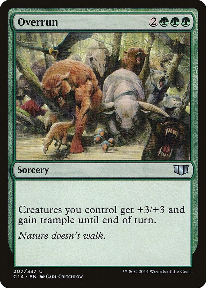 2014 Magic: The Gathering: Commander 2014 - Overrun (#207, U, Moderately Played)