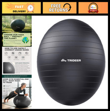 Yoga Stability Ball for Home Gym  Office Chair - Core Balance Training, 5 Sizes