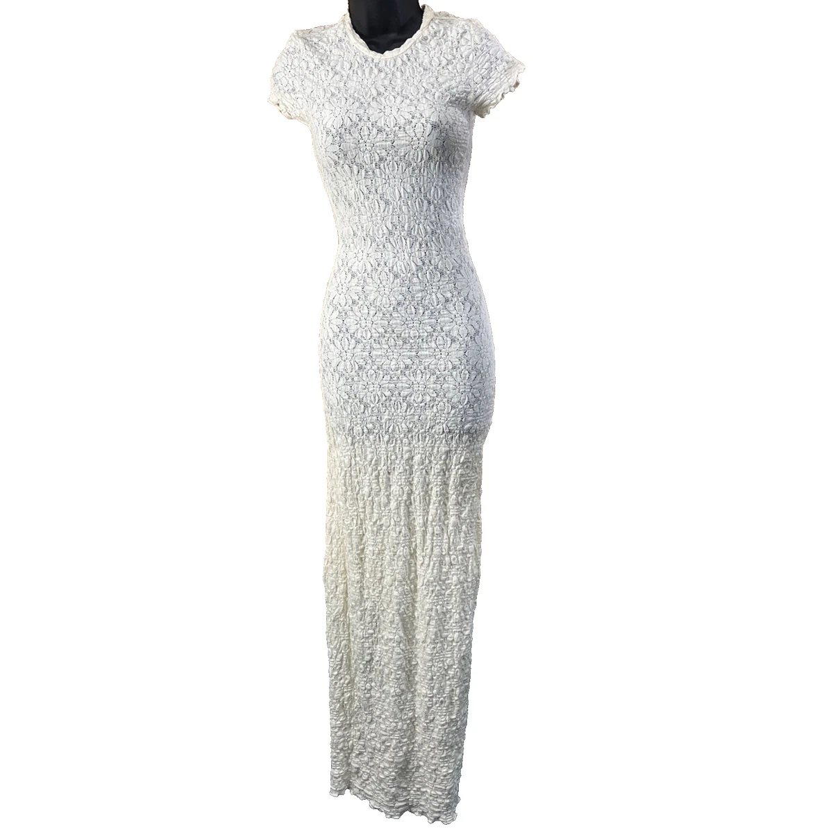 long formal dresses for women with sleeves Elegant A Line Half Sleeves Chiffon Long Prom Dress