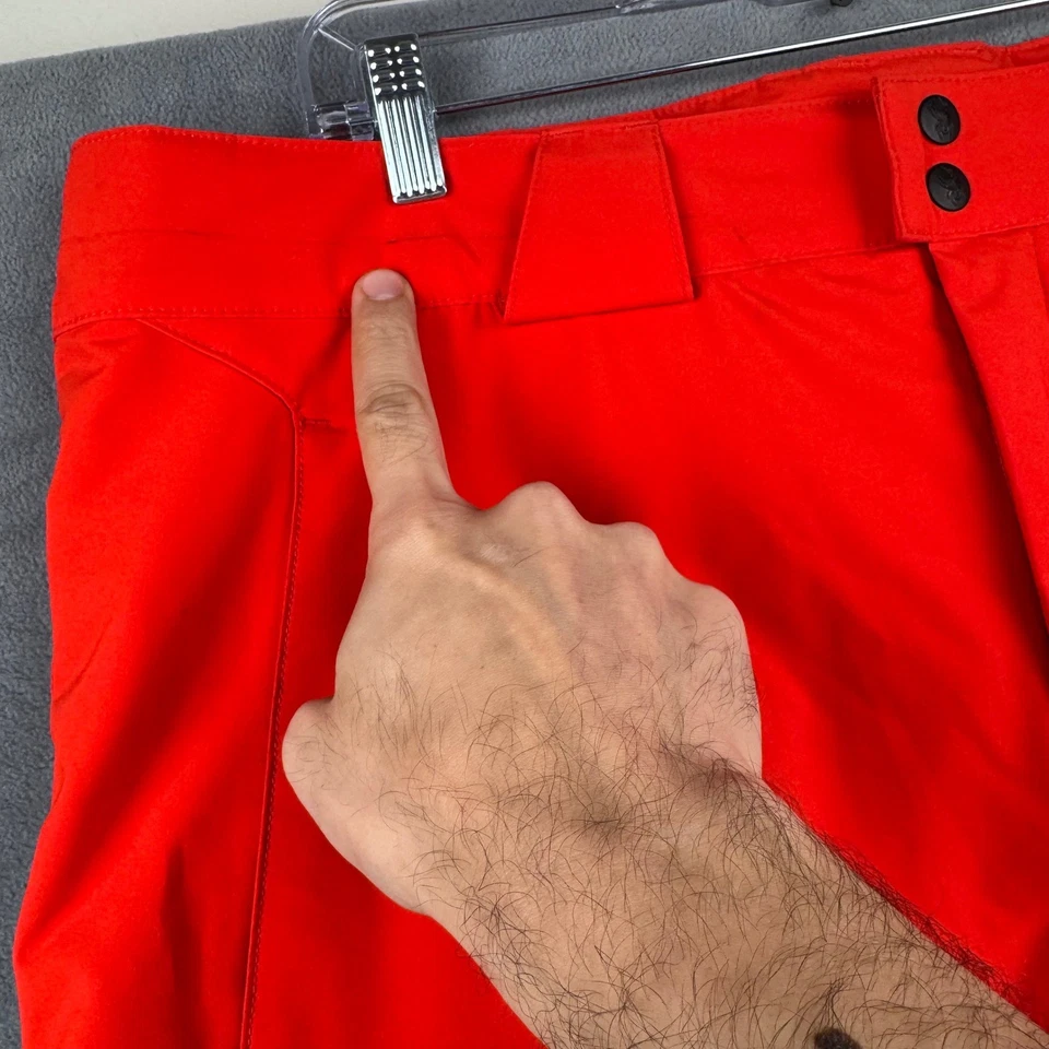 Spyder Ski Snowboard Pants Men XL Red Cargo Waterproof Insulated - Image 4 of 4