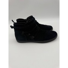 Ugg Elora Black Suede Wrap Ankle Boots Side Zip 1123598 Womens 9.5 Ugg Elora Black Suede Wrap Ankle Boots Side Zip 1123598 Womens 9.5