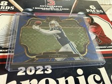 2025 Panini Select Tyler Warren Blue Field Level Rookie Prizm # /75!! COLTS! AS