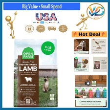 Grain Free Dry Cat Food Pasture Raised Lamb High Protein 4lb