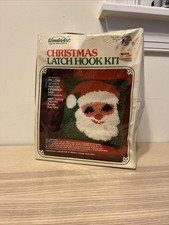 Vintage WonderArt Santa Christmas Latch Hook Kit 15x15 Inch Square 4787 SEALED