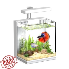 AQUASMITH Betta Fish Tank Moonlight