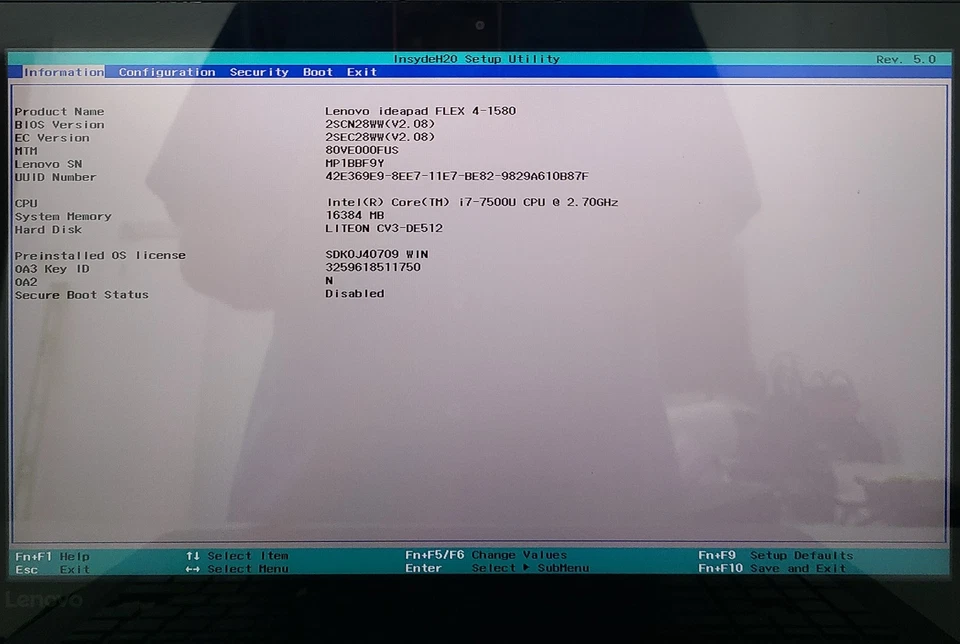 Lenovo IdeaPad Flex 4-1580 Laptop Intel i7-7500U 16GB Ram 512GB SSD NO OS (FL) - Image 2 of 4