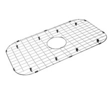 Sink Protector Grid 26-1/16" x 14-1/16", Centered Drain with Corner Radius 3-...