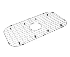 Sink Protector Grid 26-1/16" x 14-1/16", Centered Drain with Corner Radius 3-...