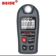 BSIDE Lux Meter Digital Illuminometer 0~200,000lux LCD Pocket Light Meter Lux/FC