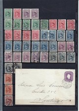 CHILE  1900  Mi 43-49  41 STAMPS  TYPES  COLOR SHADES!