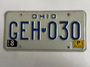 plaque immatriculation usa Ohio 2007 license plate old americaine