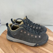 Oboz Sypes Low Leather B-DRY Mens Hiking Shoes Gray Suede Size 9 Waterproof