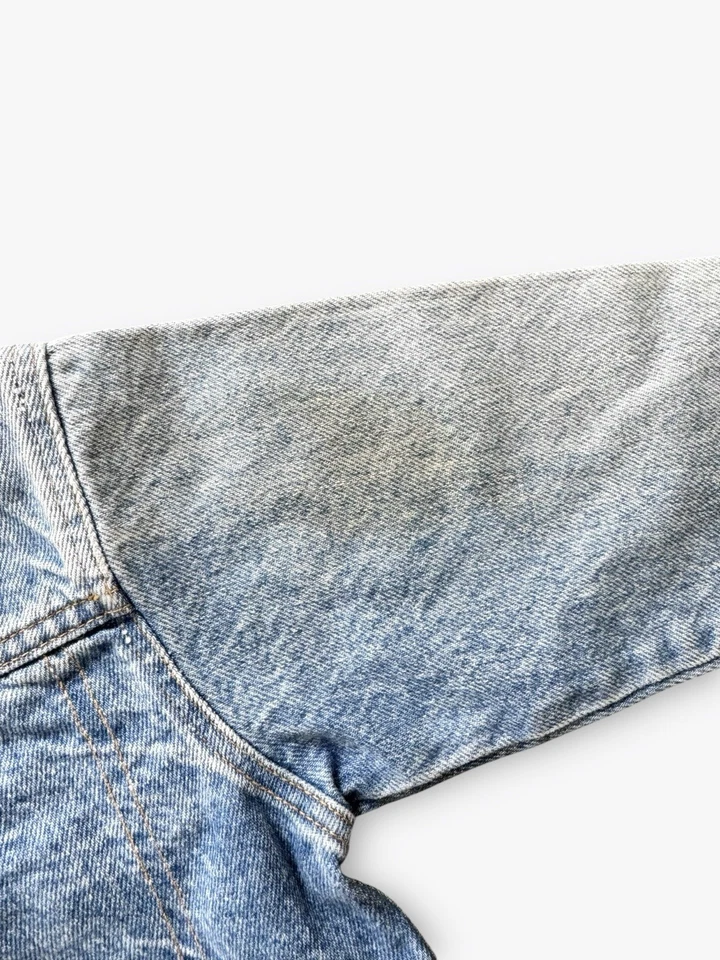 Chaqueta vaquera vintage naranja lengüeta Levi’s Ombré lavada talla 5T Foto 4 de 4