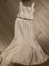 TOM BOWKER  10 100% silk  Co-ord  skirt & top set.